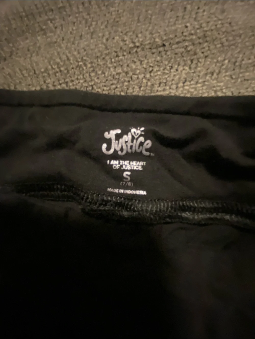 Justice stretch black